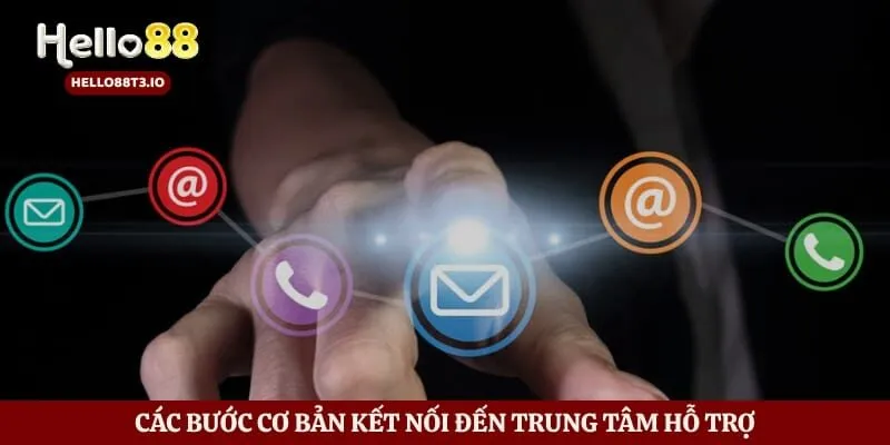Các bước cơ bản kết nối đến trung tâm hỗ trợ