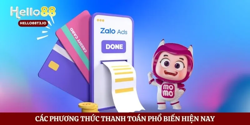 Các phương thức thanh toán phổ biến hiện nay