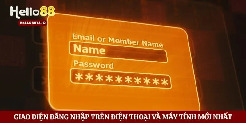 Giao diện đăng nhập trên điện thoại và máy tính mới nhất
