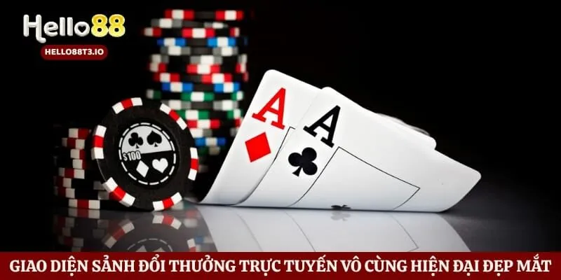 Giao diện sảnh đổi thưởng trực tuyến vô cùng hiện đại đẹp mắt