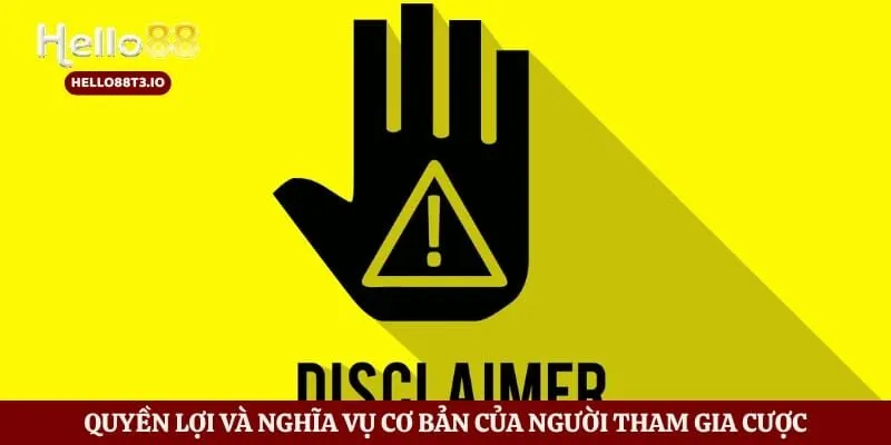 Miễn Trừ Trách Nhiệm Hình số 3 Quyền lợi và nghĩa vụ cơ bản của người tham gia cược