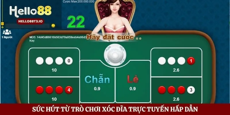 Xóc Đĩa Hello88 - Trải Nghiệm Cá Cược Đỉnh Cao Tại Trang Game Hình số 2 Sức hút từ trò chơi xóc đĩa trực tuyến hấp dẫn